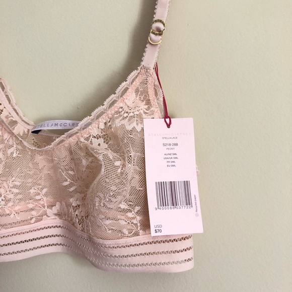 ❌SOLD❌NWT Stella McCartney Peony lace bralette - Picture 4 of 5